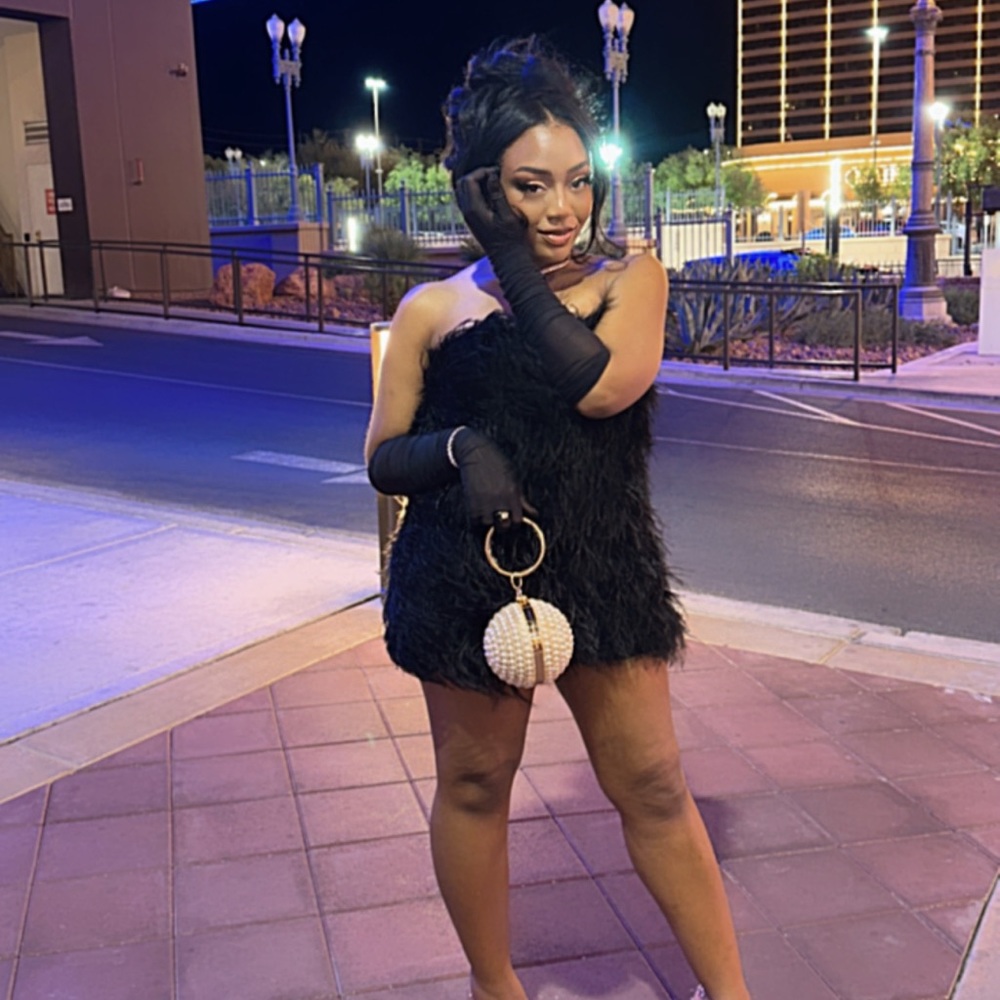 Black feather Skirt